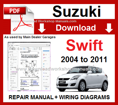 Suzuki Swift Service Repair Workshop Manual Download